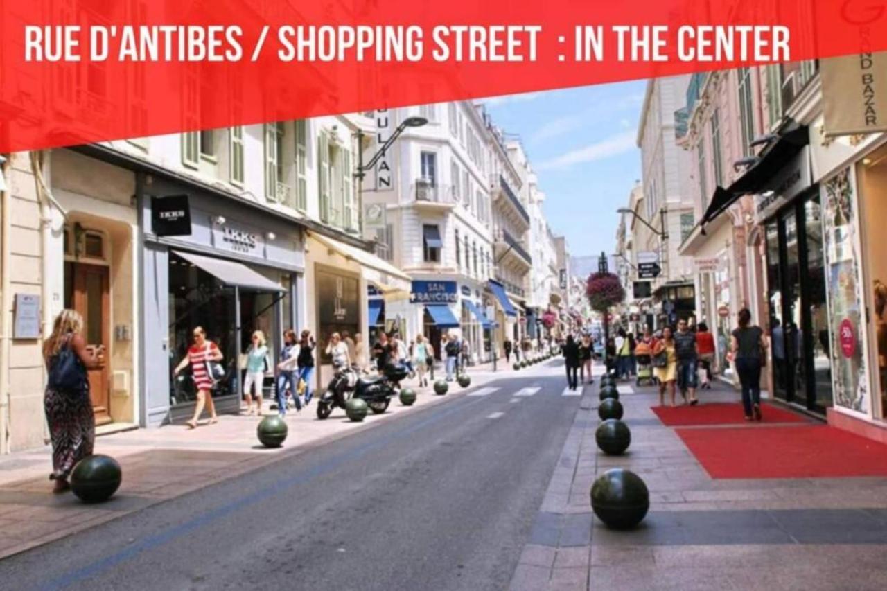 קאן Cocoon Center - Rue D'Antibes - 200M Plage- Clim - Wifi - Unique מראה חיצוני תמונה